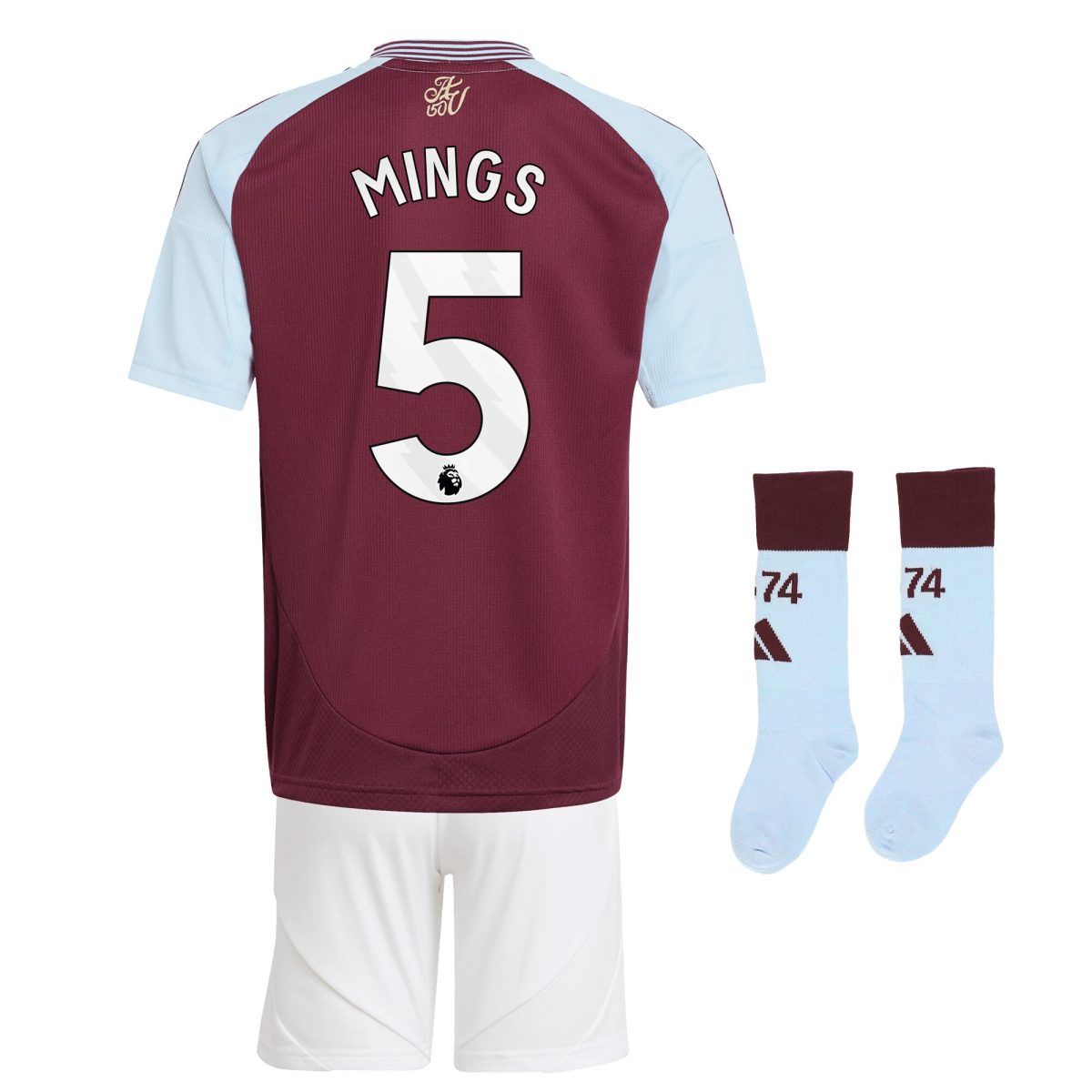 aston villa adidas home mini kit 2024-25 with mings 5 printing Collection | Aston Villa Fan Shop