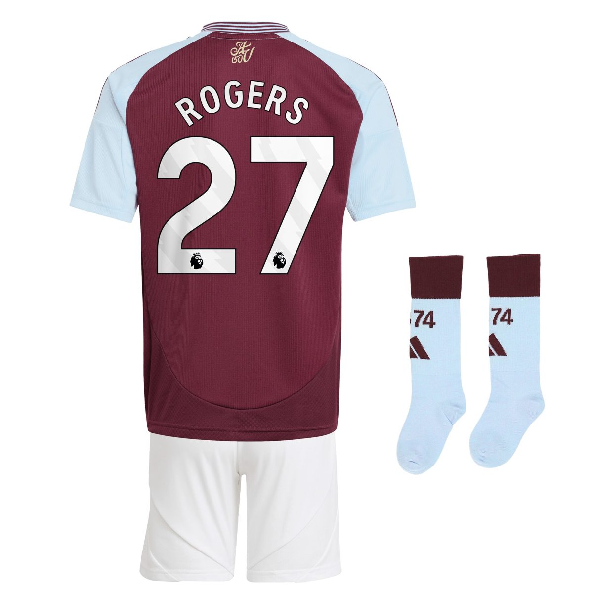 aston villa adidas home mini kit 2024-25 with rogers 27 printing Collection | Aston Villa Fan Shop