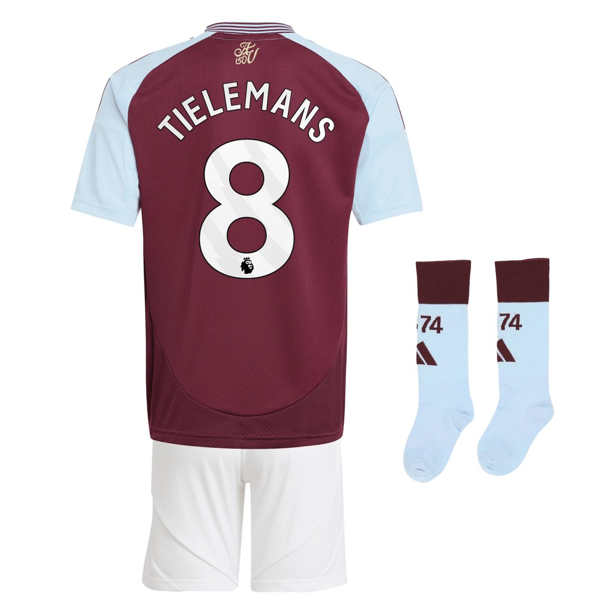 aston villa adidas home mini kit 2024-25 with tielemans 8 printing Collection | Aston Villa Fan Shop