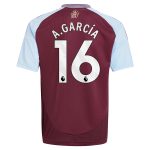 aston villa adidas home shirt 2024-25 – kids with a.garcía 16 printing Collection | Aston Villa Fan Shop