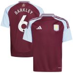 aston villa adidas home shirt 2024-25 – kids with barkley 6 printing Collection | Aston Villa Fan Shop