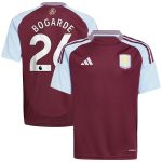 aston villa adidas home shirt 2024-25 – kids with bogarde 26 printing Collection | Aston Villa Fan Shop