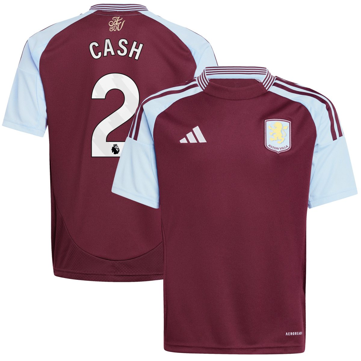 aston villa adidas home shirt 2024-25 – kids with cash 2 printing Collection | Aston Villa Fan Shop