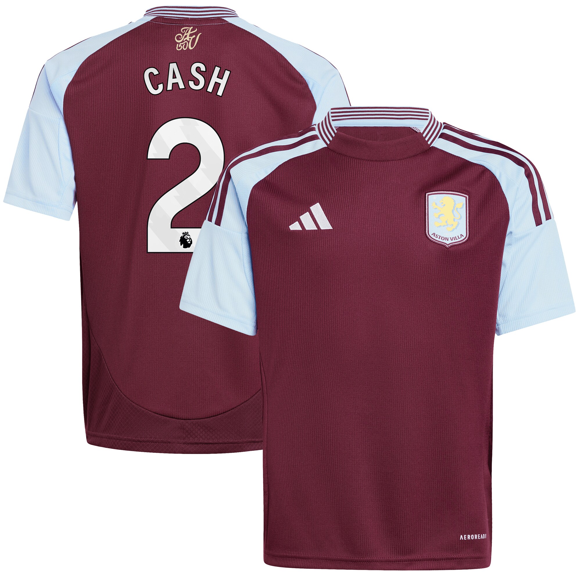 aston villa adidas home shirt 2024-25 – kids with cash 2 printing Collection | Aston Villa Fan Shop