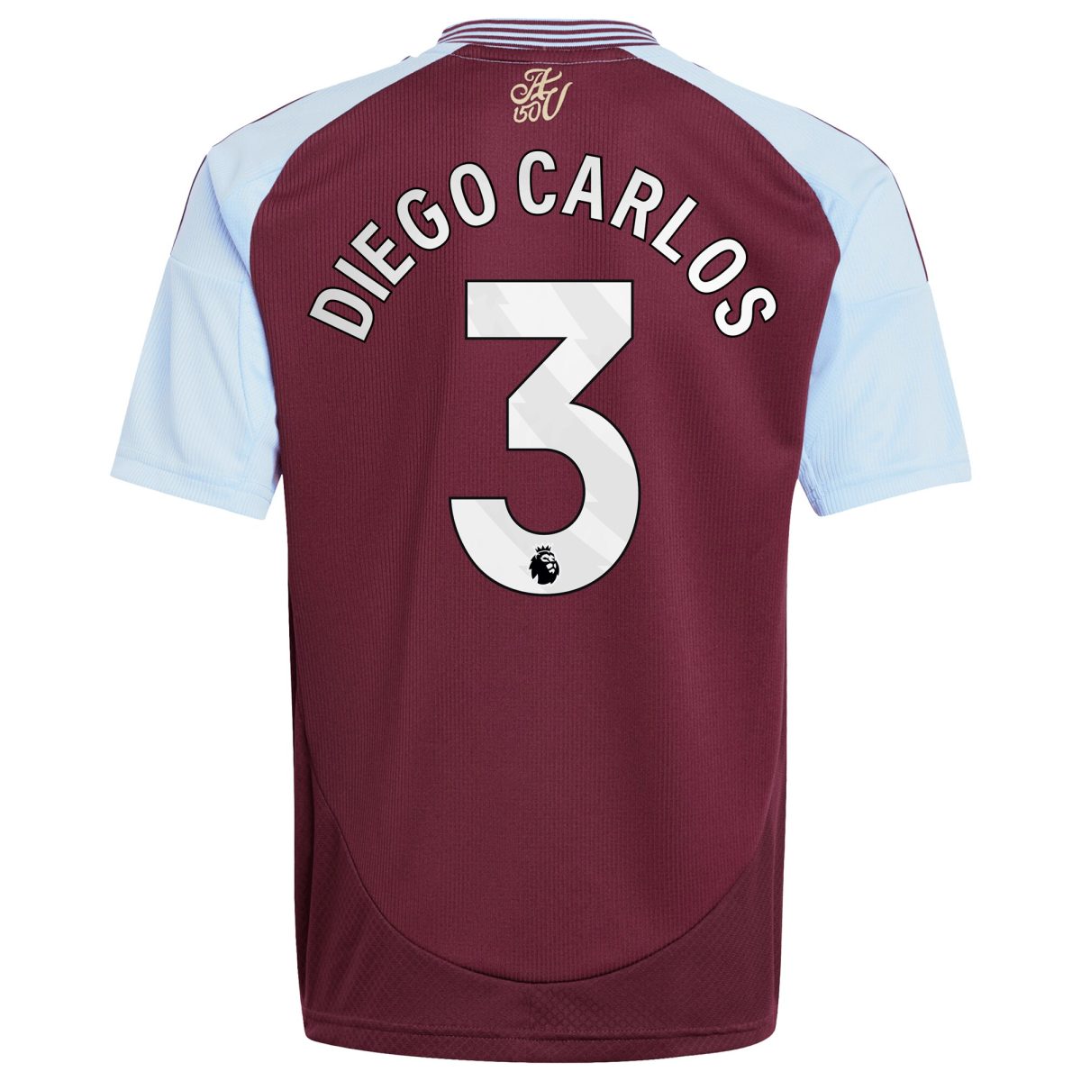 aston villa adidas home shirt 2024-25 – kids with diego carlos 3 printing Collection | Aston Villa Fan Shop
