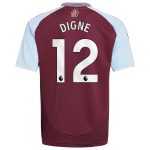 aston villa adidas home shirt 2024-25 – kids with digne 12 printing Collection | Aston Villa Fan Shop