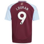 aston villa adidas home shirt 2024-25 – kids with j.duran 9 printing Collection | Aston Villa Fan Shop