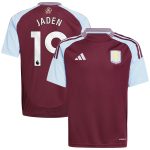 aston villa adidas home shirt 2024-25 – kids with jaden 19 printing Collection | Aston Villa Fan Shop