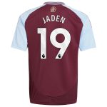 aston villa adidas home shirt 2024-25 – kids with jaden 19 printing Collection | Aston Villa Fan Shop