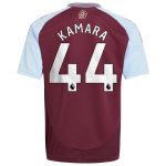 aston villa adidas home shirt 2024-25 – kids with kamara 44 printing Collection | Aston Villa Fan Shop