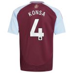aston villa adidas home shirt 2024-25 – kids with konsa 4 printing Collection | Aston Villa Fan Shop