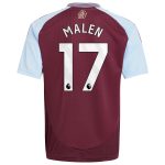 aston villa adidas home shirt 2024-25 – kids with malen 17 printing Collection | Aston Villa Fan Shop