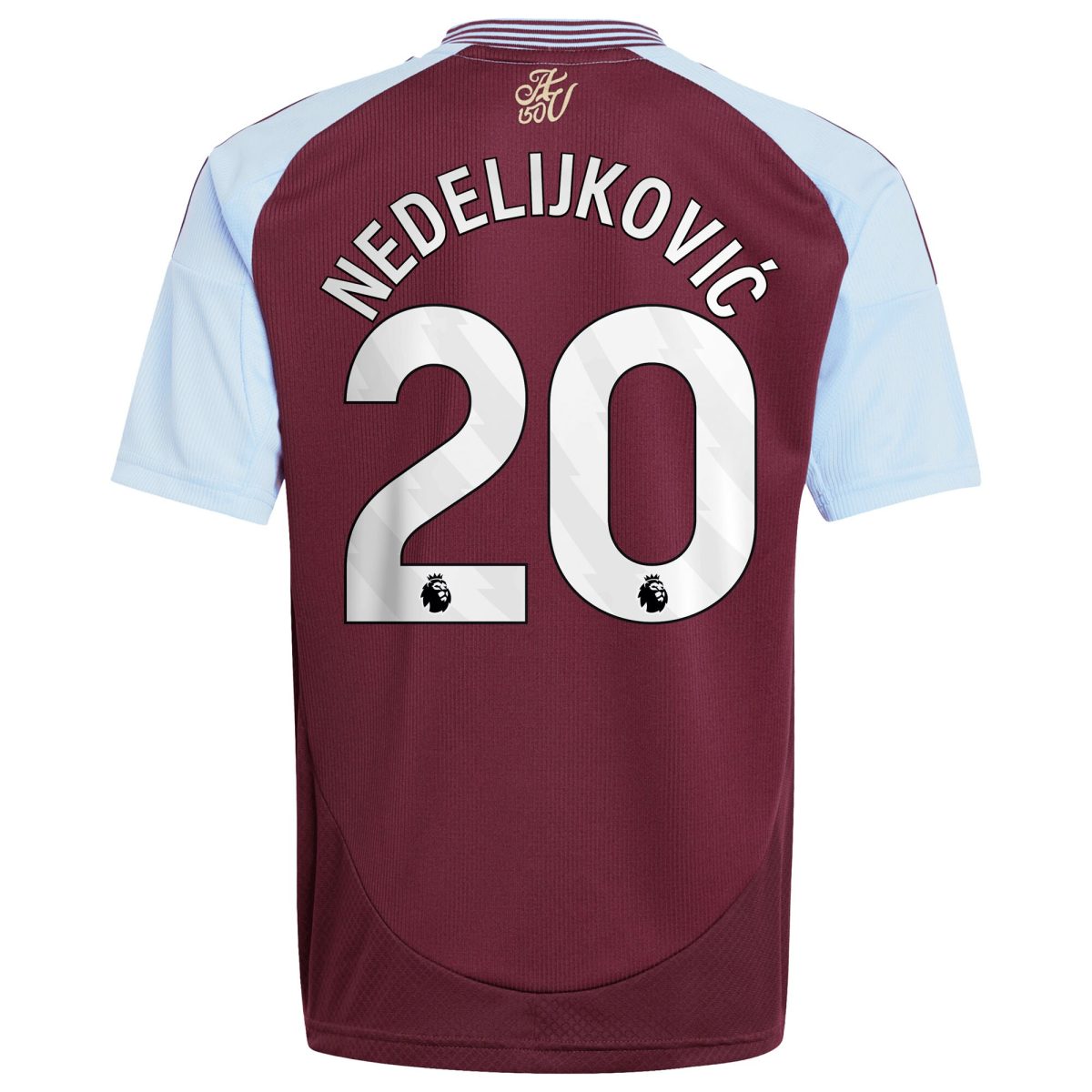 aston villa adidas home shirt 2024-25 – kids with nedeljković 20 printing Collection | Aston Villa Fan Shop
