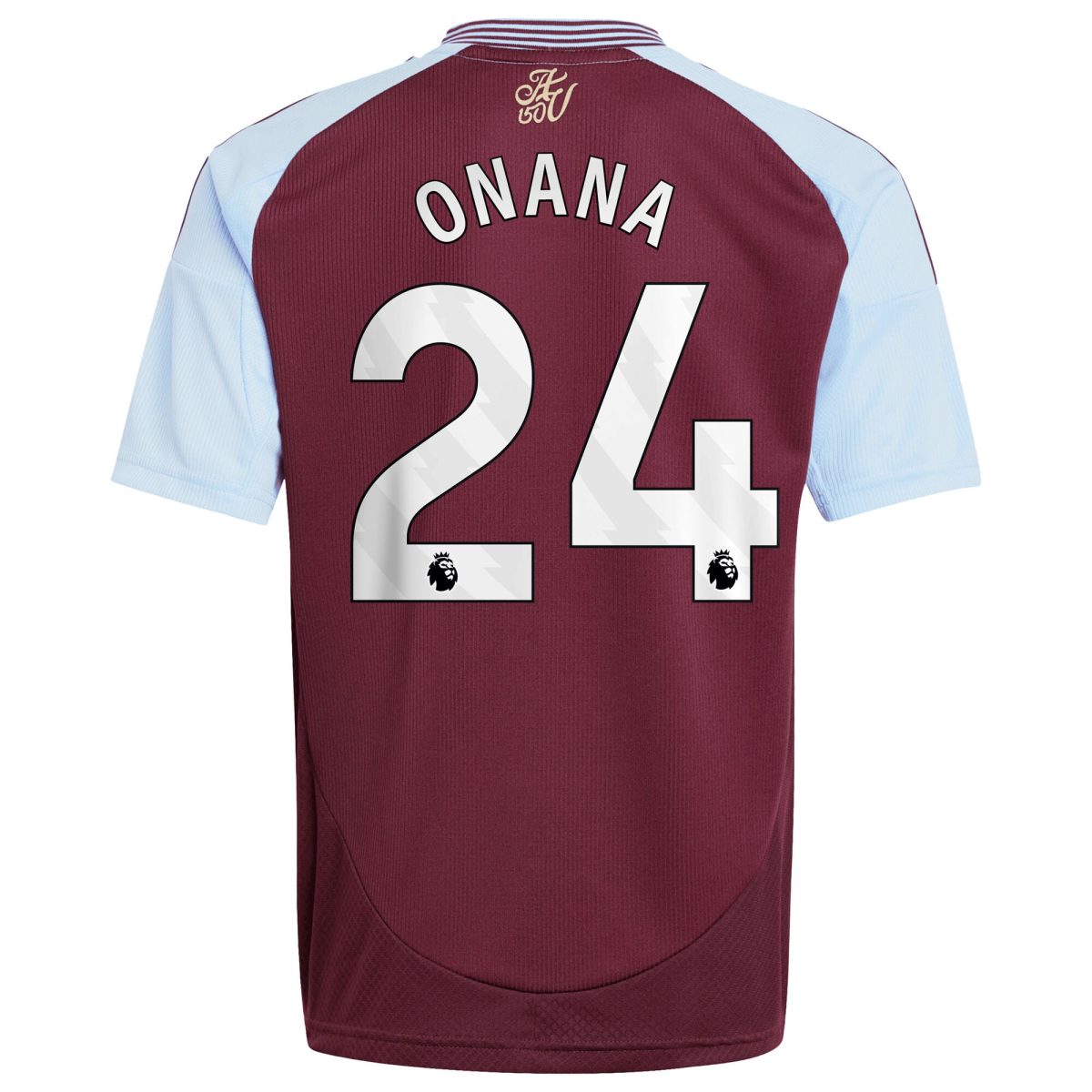 aston villa adidas home shirt 2024-25 – kids with onana 24 printing Collection | Aston Villa Fan Shop