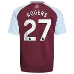 aston villa adidas home shirt 2024-25 – kids with rogers 27 printing Collection | Aston Villa Fan Shop