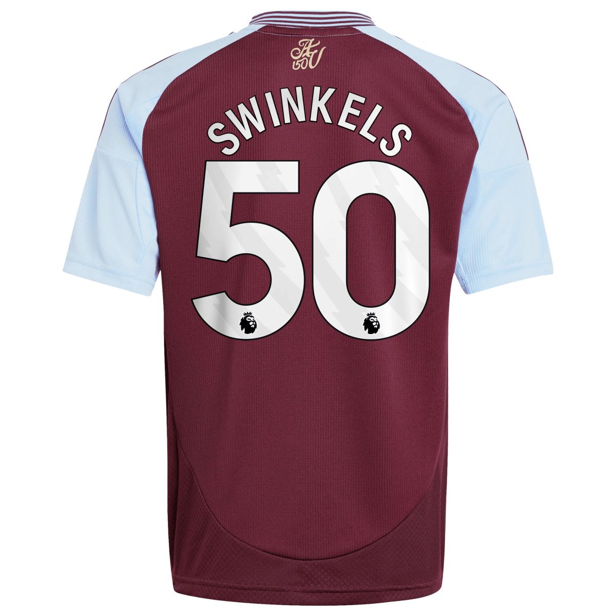 aston villa adidas home shirt 2024-25 – kids with swinkels 50 printing Collection | Aston Villa Fan Shop