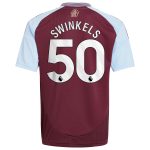 aston villa adidas home shirt 2024-25 – kids with swinkels 50 printing Collection | Aston Villa Fan Shop