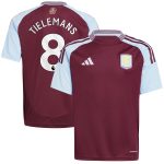aston villa adidas home shirt 2024-25 – kids with tielemans 8 printing Collection | Aston Villa Fan Shop