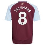 aston villa adidas home shirt 2024-25 – kids with tielemans 8 printing Collection | Aston Villa Fan Shop