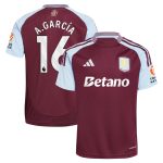 aston villa adidas home shirt 2024-25 with a.garcía 16 printing Collection | Aston Villa Fan Shop