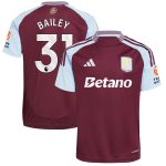 aston villa adidas home shirt 2024-25 with bailey 31 printing Collection | Aston Villa Fan Shop