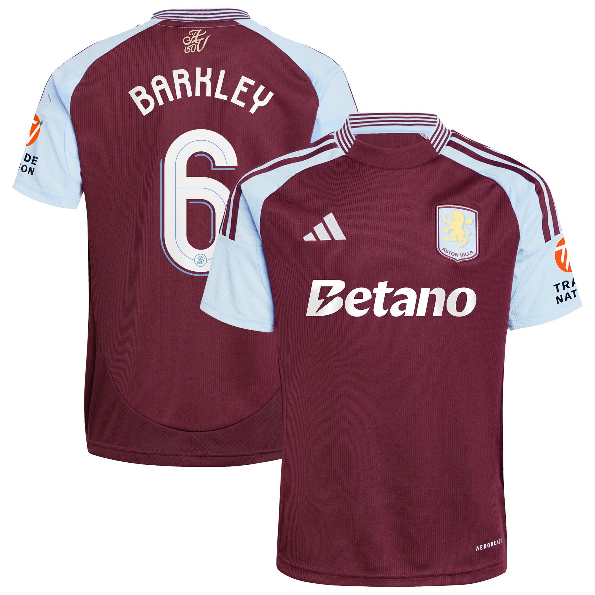 aston villa adidas home shirt 2024-25 with barkley 6 cup printing Collection | Aston Villa Fan Shop