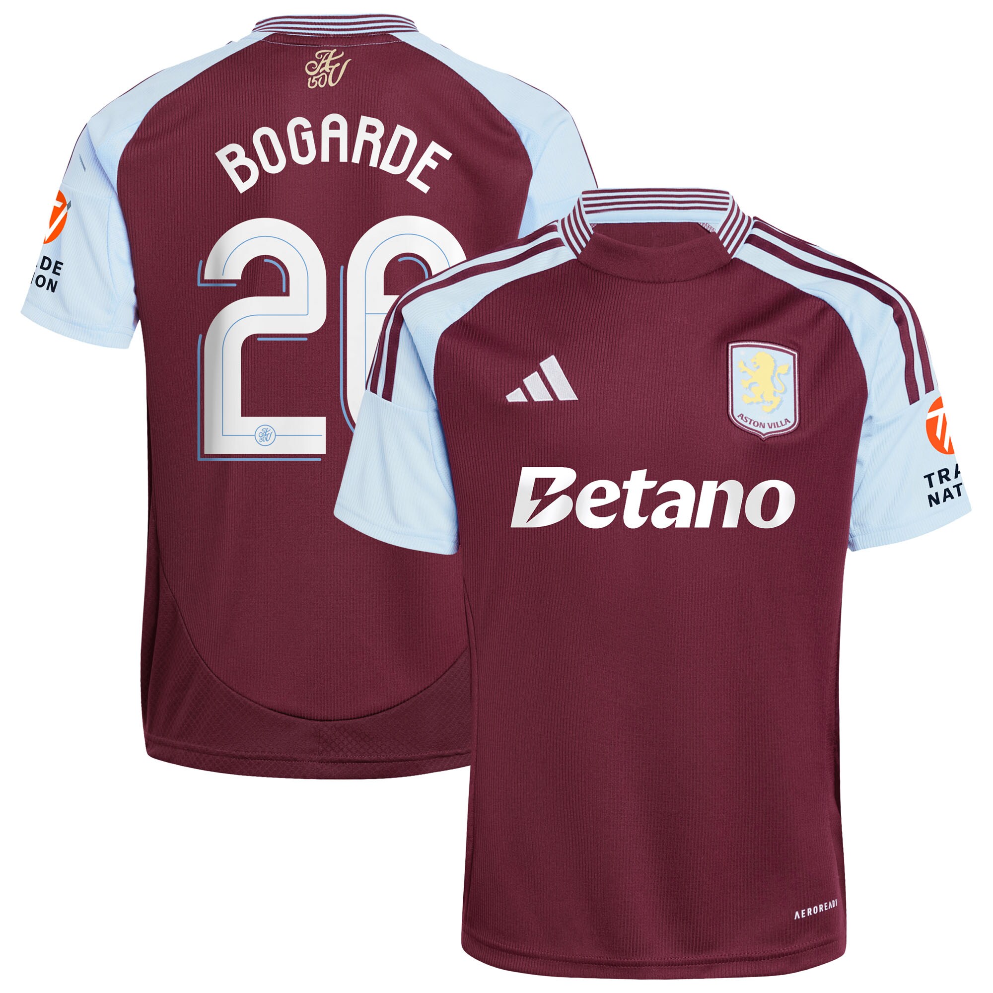 aston villa adidas home shirt 2024-25 with bogarde 26 cup printing Collection | Aston Villa Fan Shop