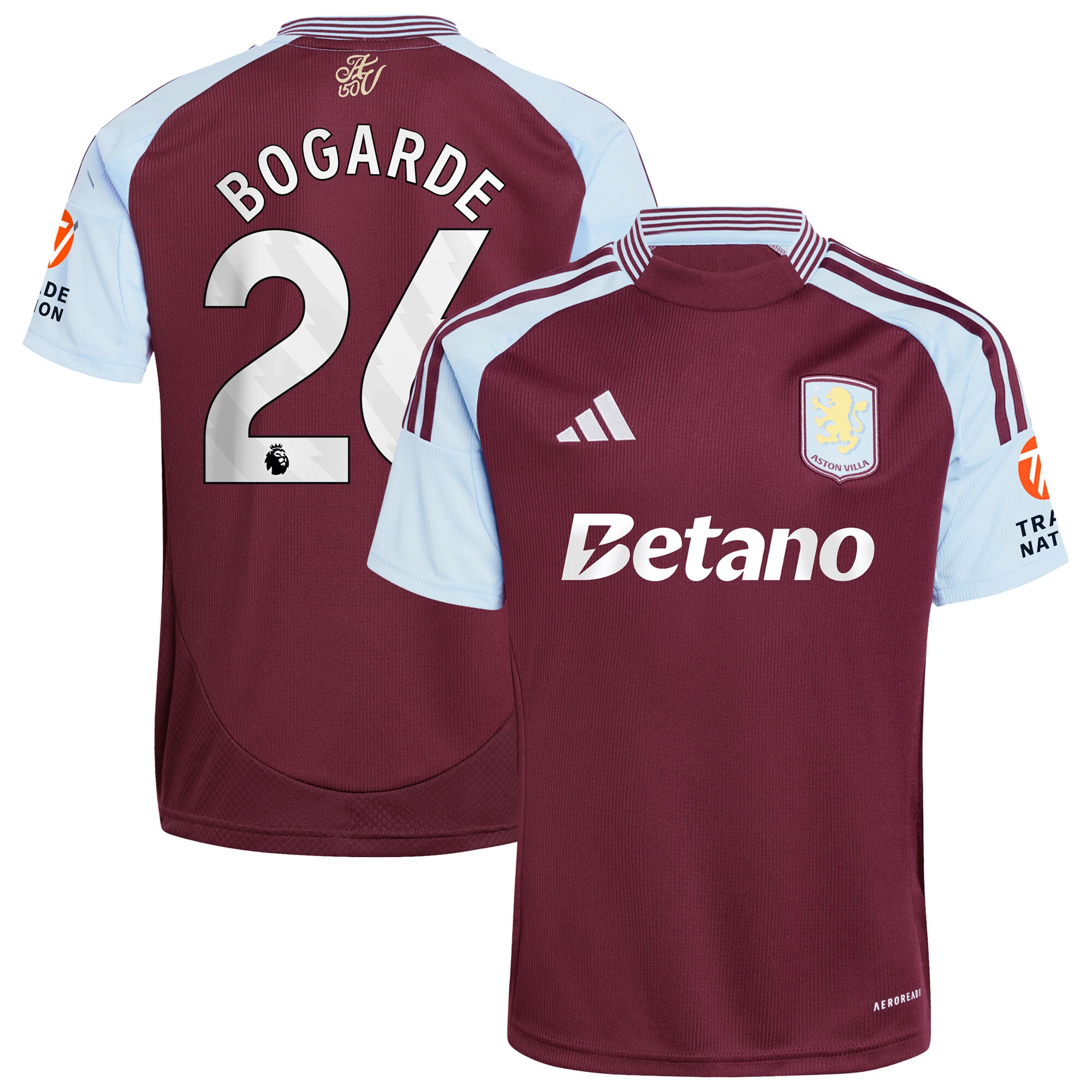 aston villa adidas home shirt 2024-25 with bogarde 26 printing Collection | Aston Villa Fan Shop