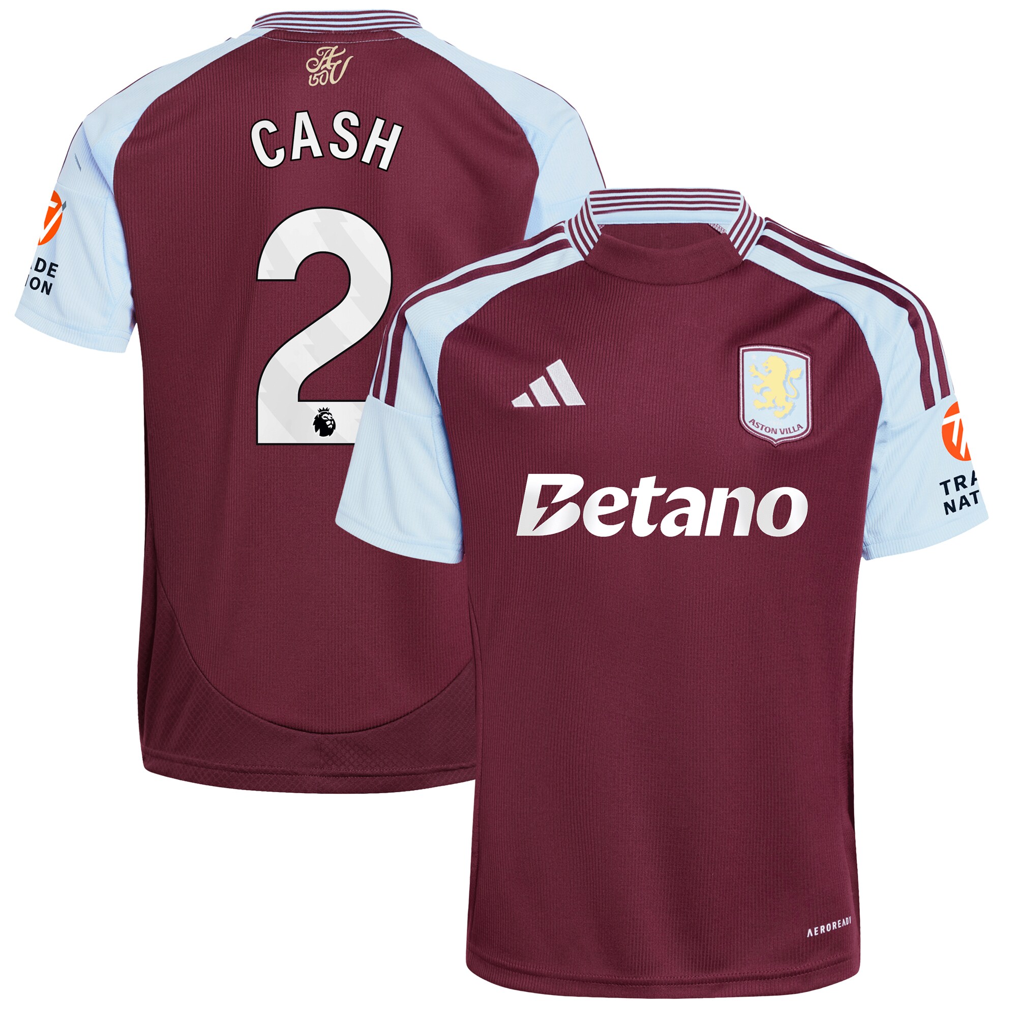 aston villa adidas home shirt 2024-25 with cash 2 printing Collection | Aston Villa Fan Shop