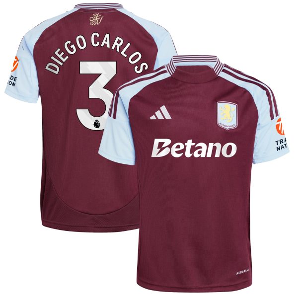 aston villa adidas home shirt 2024-25 with diego carlos 3 printing Collection | Aston Villa Fan Shop