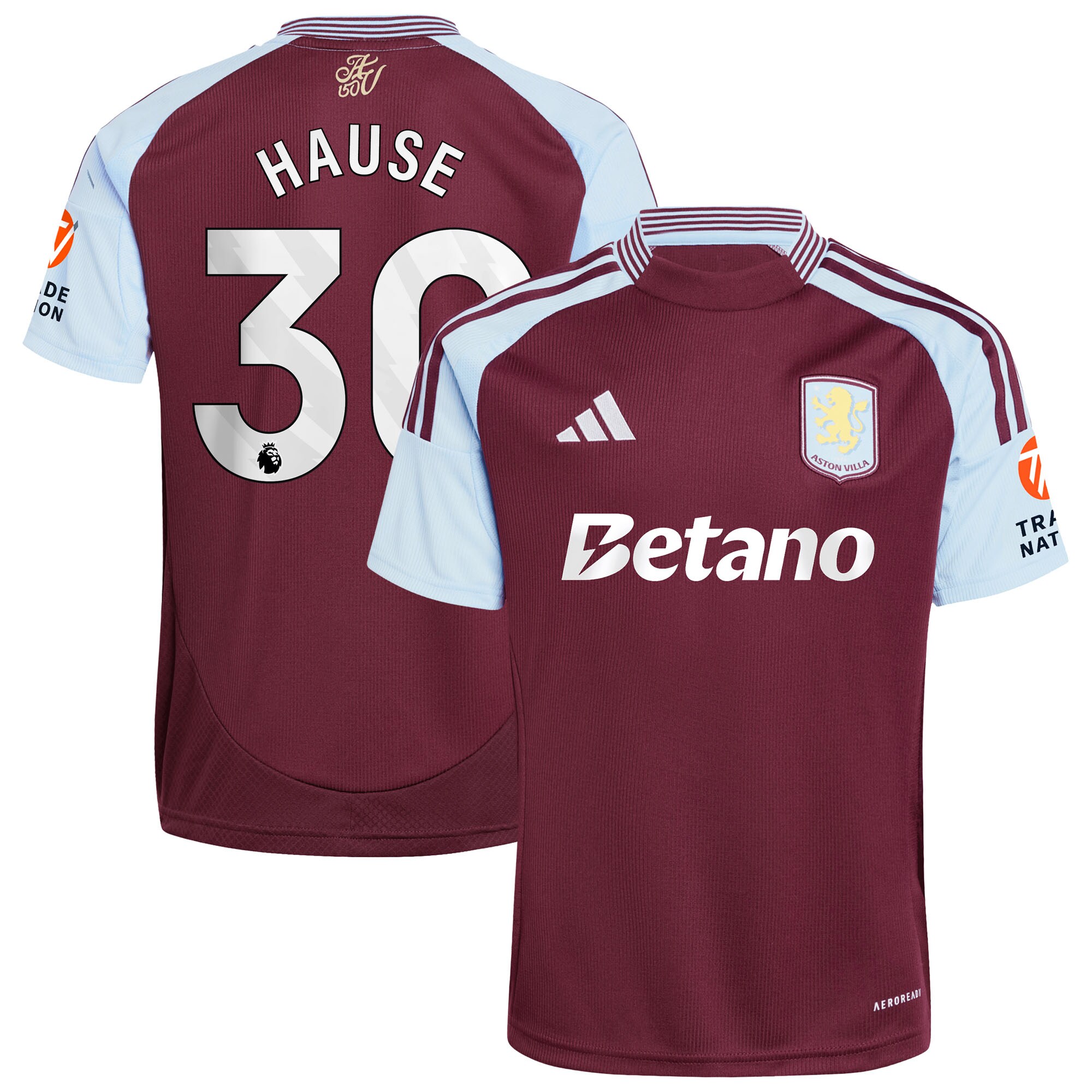 aston villa adidas home shirt 2024-25 with hause 30 printing Collection | Aston Villa Fan Shop