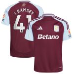 aston villa adidas home shirt 2024-25 with j. ramsey 41 printing Collection | Aston Villa Fan Shop