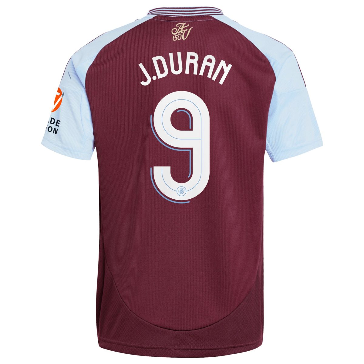 aston villa adidas home shirt 2024-25 with j.duran 9 cup printing Collection | Aston Villa Fan Shop