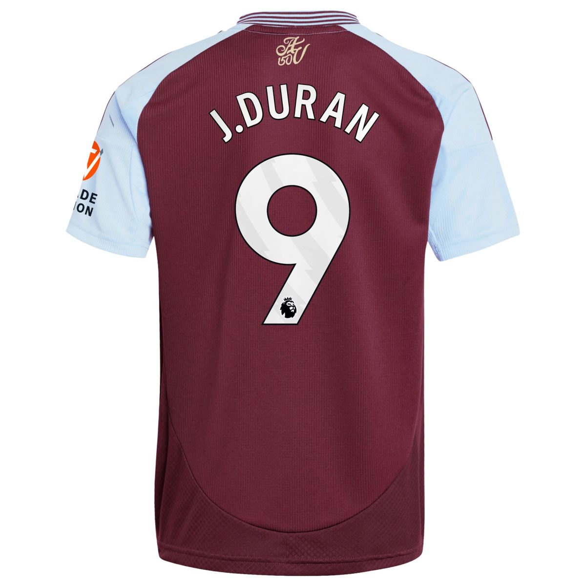 aston villa adidas home shirt 2024-25 with j.duran 9 printing Collection | Aston Villa Fan Shop