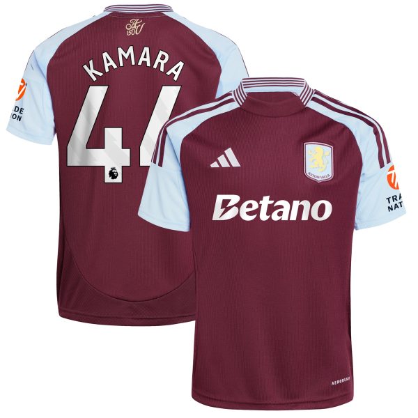 aston villa adidas home shirt 2024-25 with kamara 44 printing Collection | Aston Villa Fan Shop