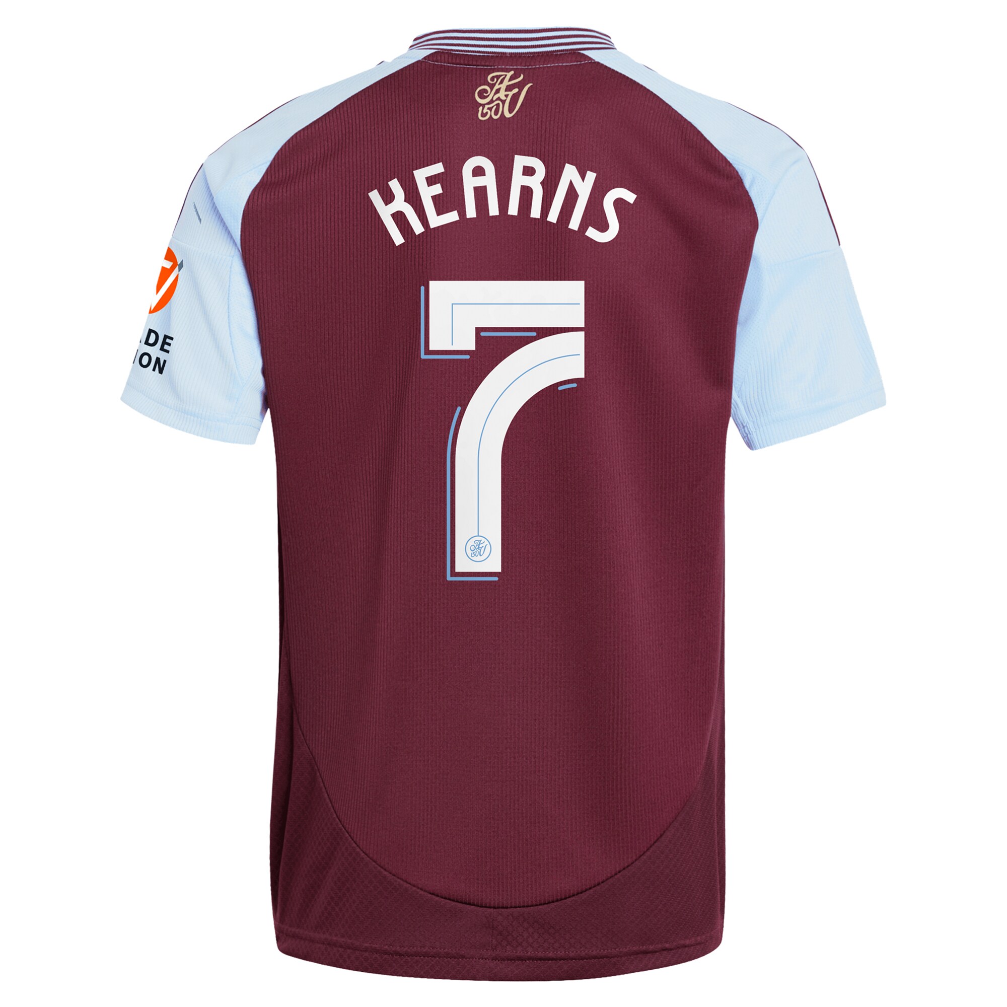 aston villa adidas home shirt 2024-25 with kearns 7 cup printing Collection | Aston Villa Fan Shop