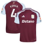 aston villa adidas home shirt 2024-25 with konsa 4 printing Collection | Aston Villa Fan Shop