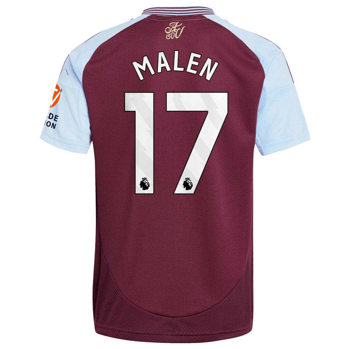 aston villa adidas home shirt 2024-25 with malen 17 printing Collection | Aston Villa Fan Shop