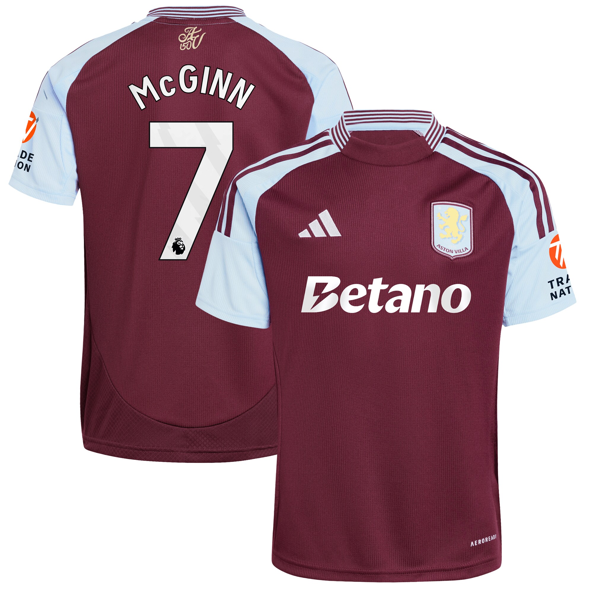 aston villa adidas home shirt 2024-25 with mcginn 7 printing Collection | Aston Villa Fan Shop