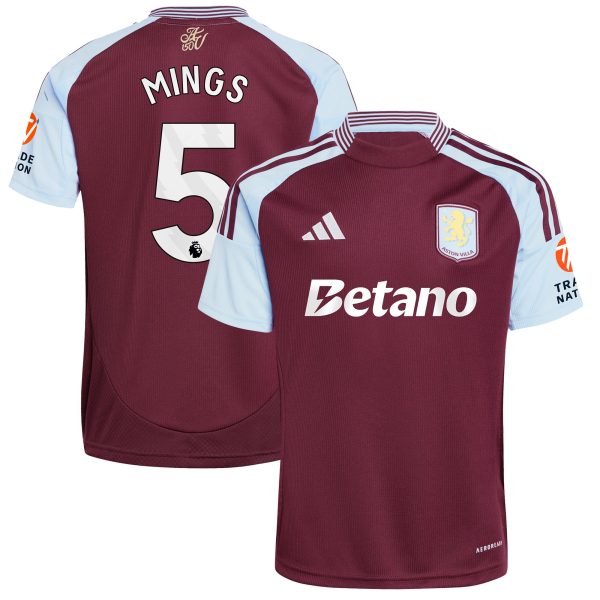 aston villa adidas home shirt 2024-25 with mings 5 printing Collection | Aston Villa Fan Shop