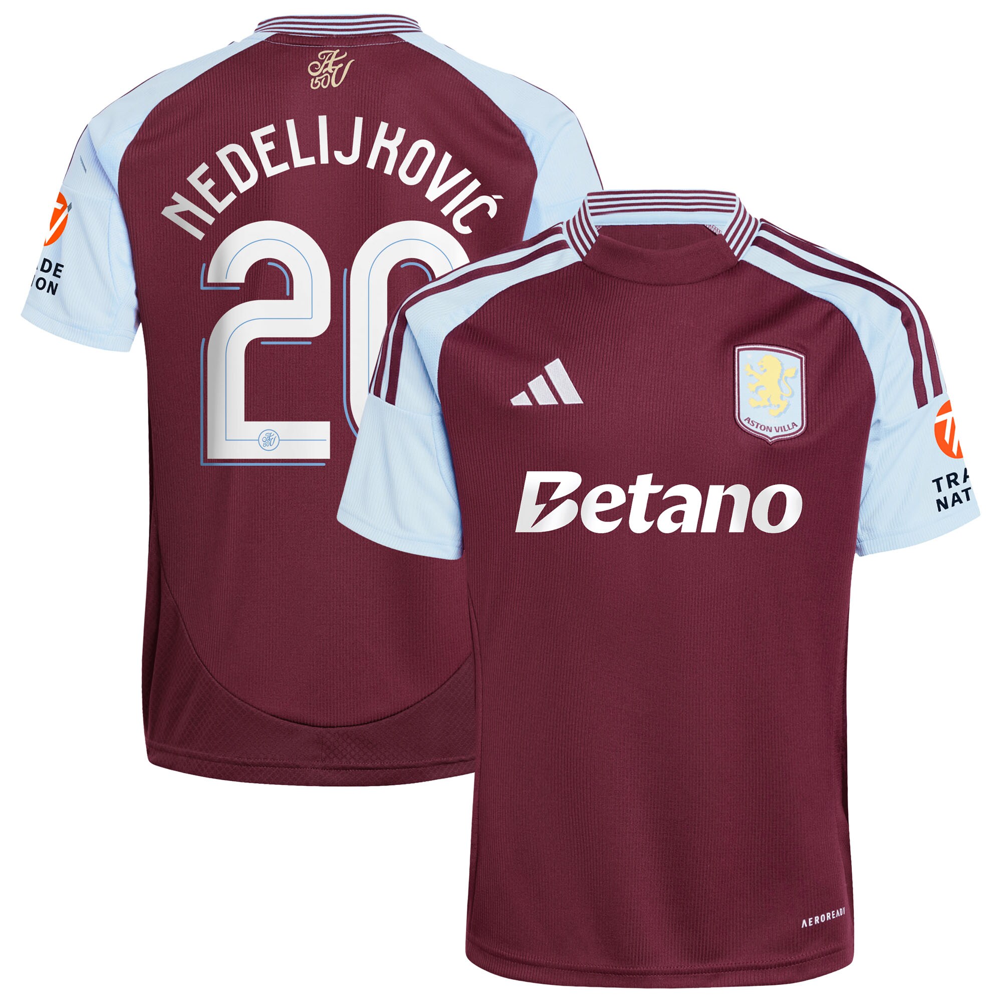 aston villa adidas home shirt 2024-25 with nedeljković 20 cup printing Collection | Aston Villa Fan Shop