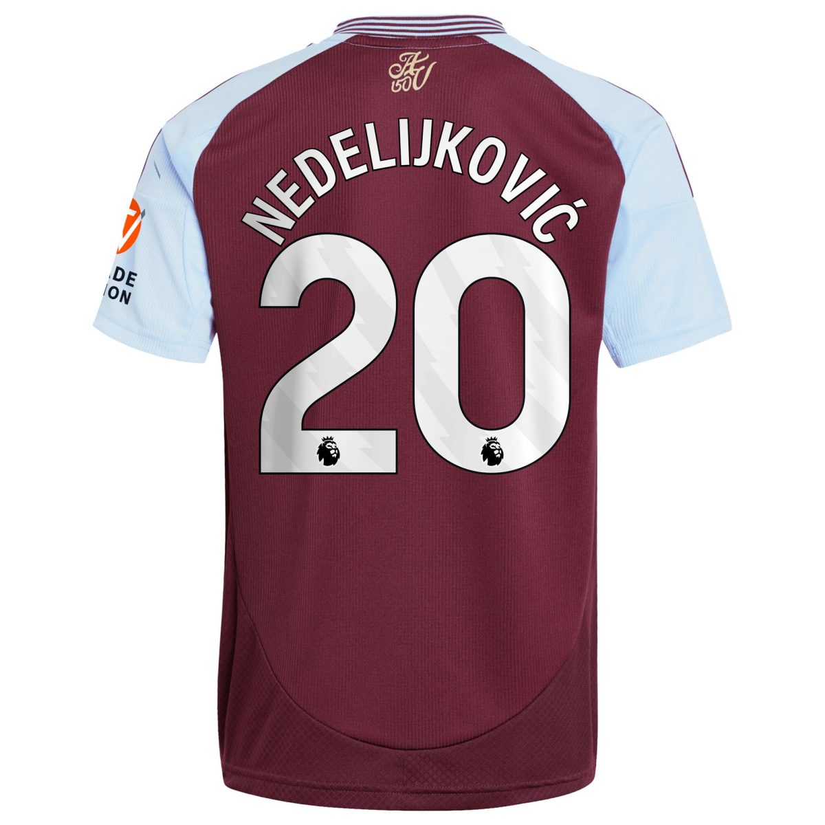 aston villa adidas home shirt 2024-25 with nedeljković 20 printing Collection | Aston Villa Fan Shop