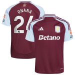 aston villa adidas home shirt 2024-25 with onana 24 printing Collection | Aston Villa Fan Shop