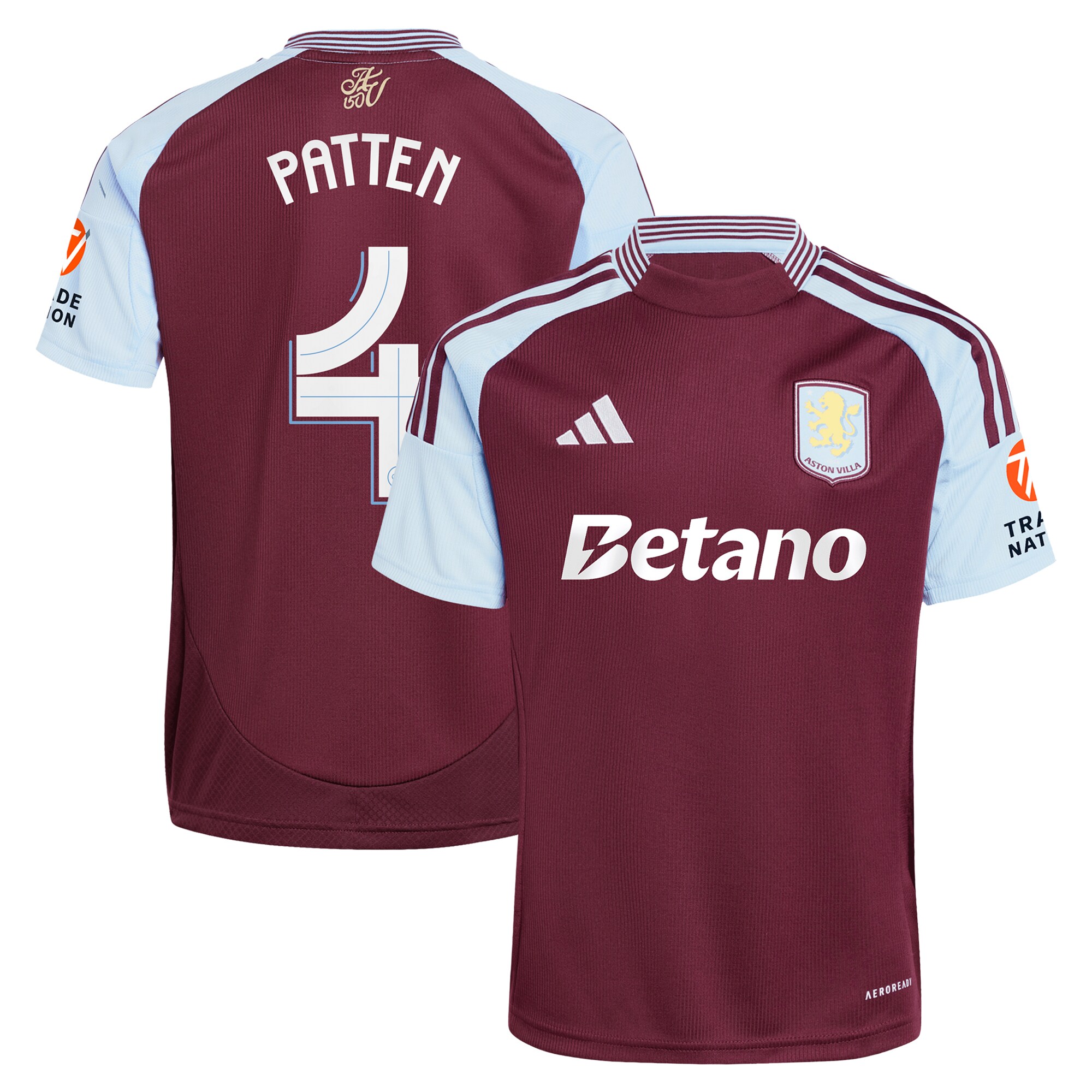 aston villa adidas home shirt 2024-25 with patten 4 cup printing Collection | Aston Villa Fan Shop