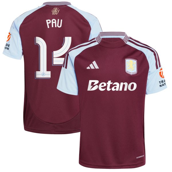 aston villa adidas home shirt 2024-25 with pau 14 cup printing Collection | Aston Villa Fan Shop
