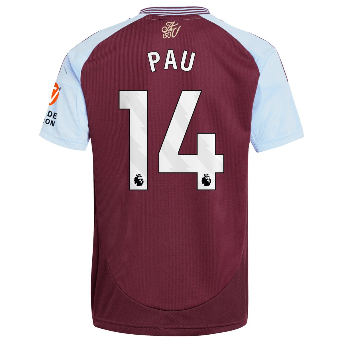 aston villa adidas home shirt 2024-25 with pau 14 printing Collection | Aston Villa Fan Shop