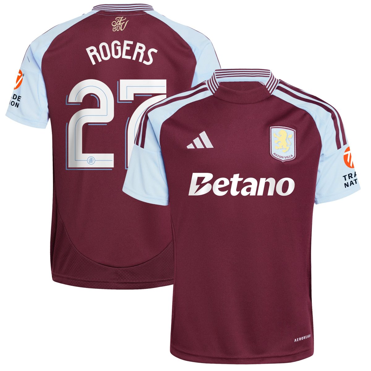aston villa adidas home shirt 2024-25 with rogers 27 cup printing Collection | Aston Villa Fan Shop