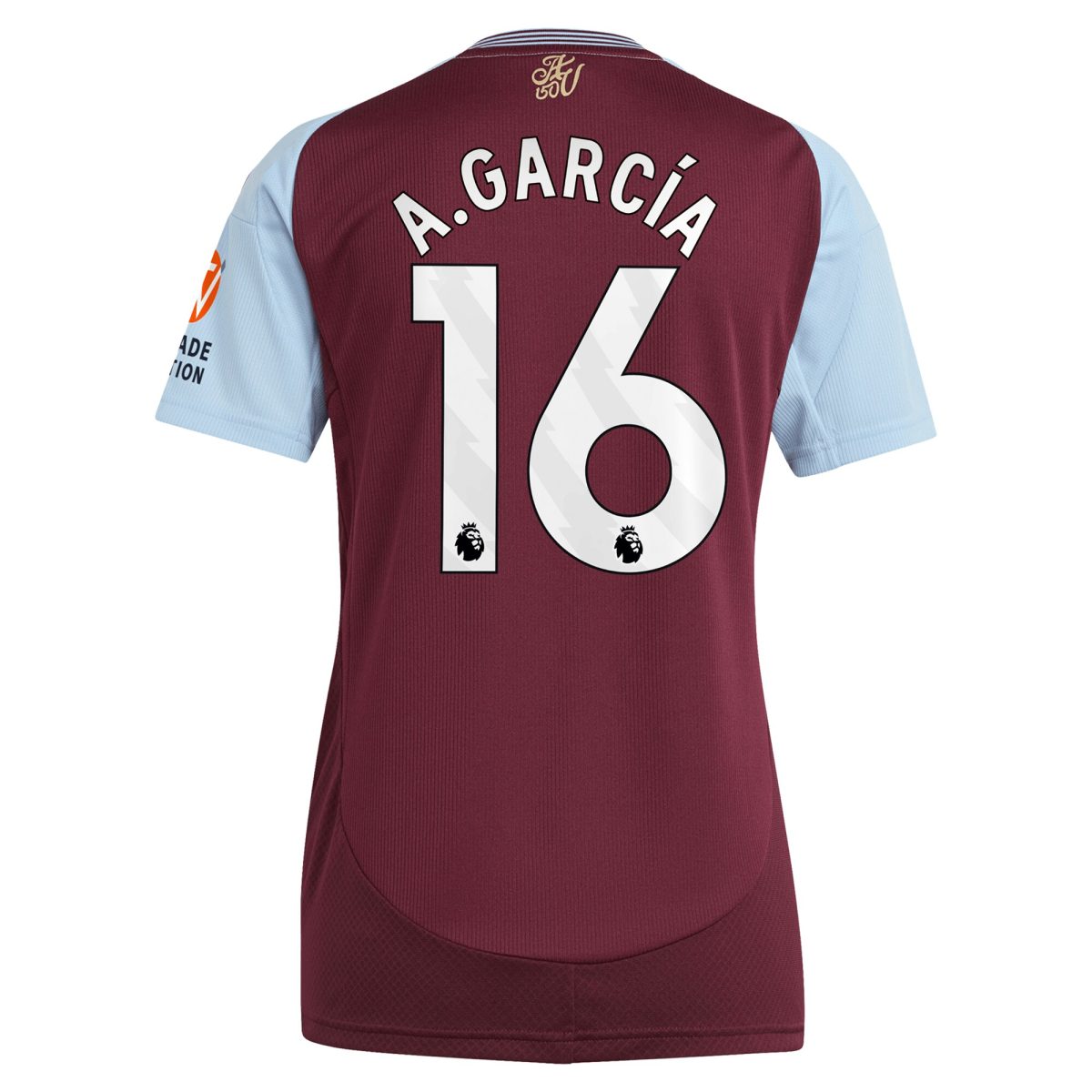 aston villa adidas home shirt 2024-25 – womens with a.garcía 16 printing Collection | Aston Villa Fan Shop