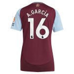 aston villa adidas home shirt 2024-25 – womens with a.garcía 16 printing Collection | Aston Villa Fan Shop