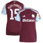 aston villa adidas home shirt 2024-25 – womens with alex moreno 15 cup printing Collection | Aston Villa Fan Shop